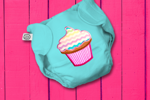 Frosted Cupcake Applique