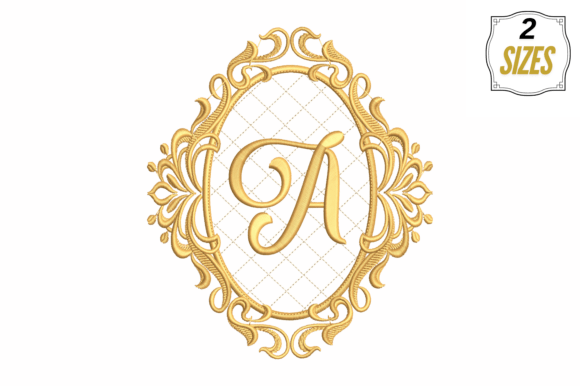 Letter A in a Beautiful Frame