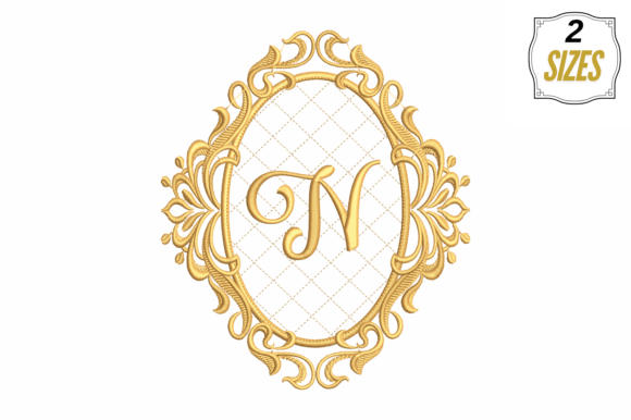 Letter N in a Beautiful Frame