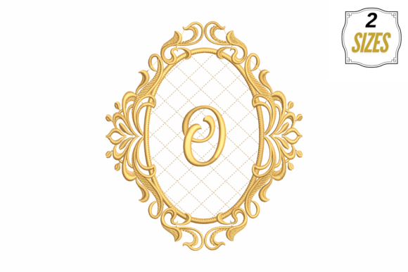 Letter O in a Beautiful Frame