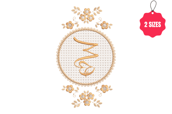 Letter W in a Beautiful Frame
