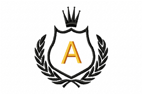 Royal Crest Letter A