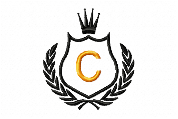 Royal Crest Letter C