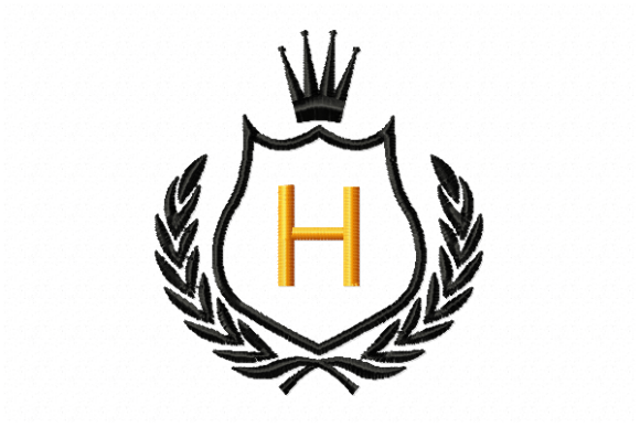 Royal Crest Letter H