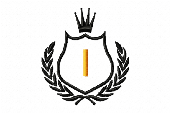 Royal Crest Letter I