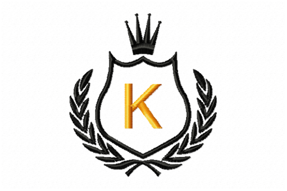 Royal Crest Letter K