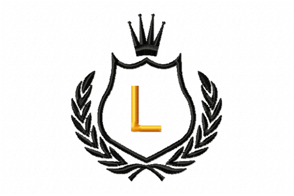 Royal Crest Letter L