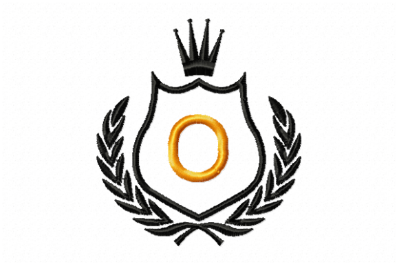 Royal Crest Letter O