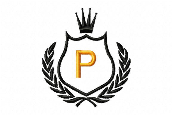 Royal Crest Letter P