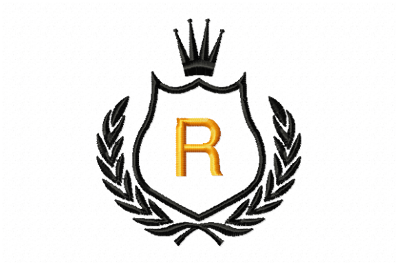 Royal Crest Letter R