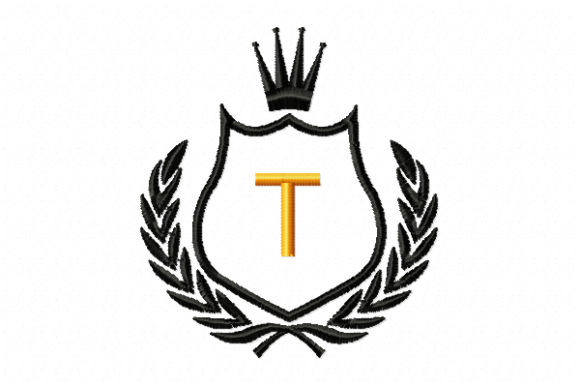 Royal Crest Letter T