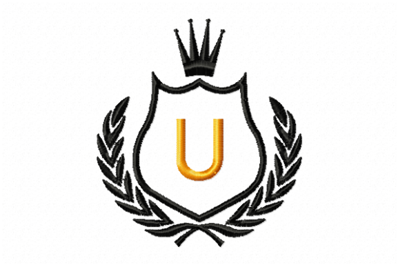 Royal Crest Letter U