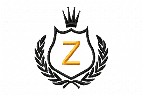 Royal Crest Letter Z