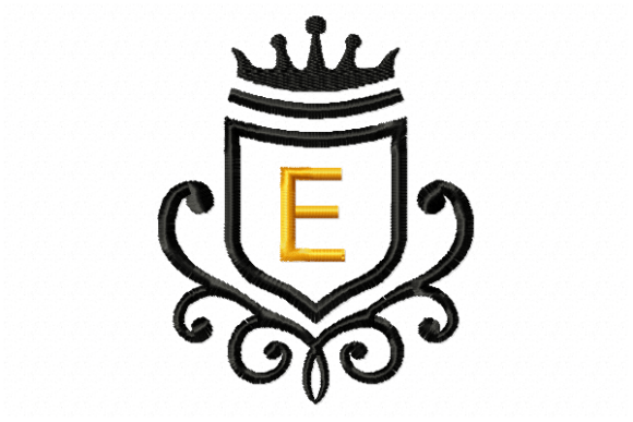 Vintage Royal Letter E