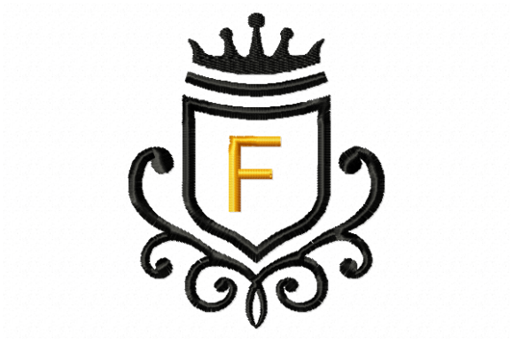 Vintage Royal Letter F