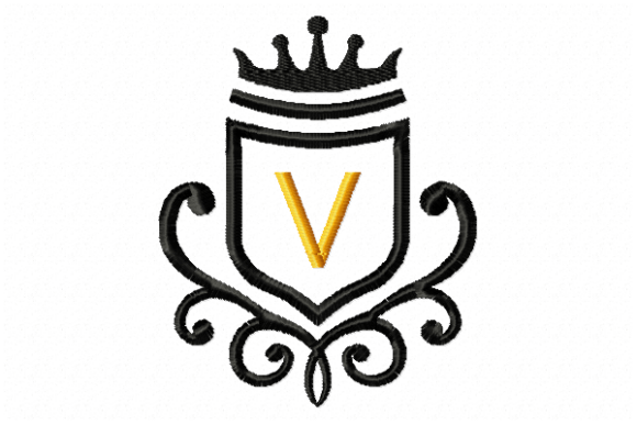 Vintage Royal Letter V