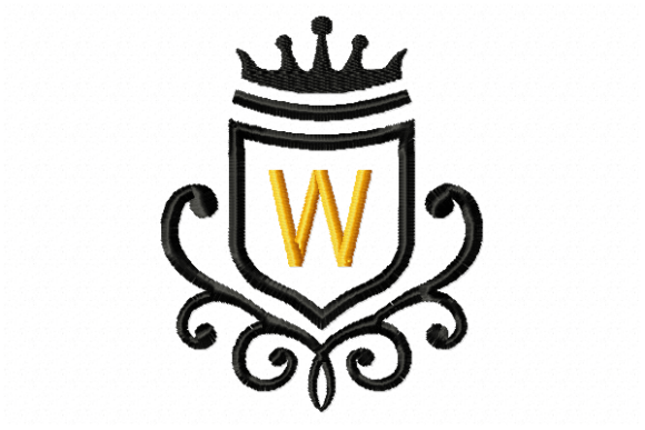 Vintage Royal Letter W
